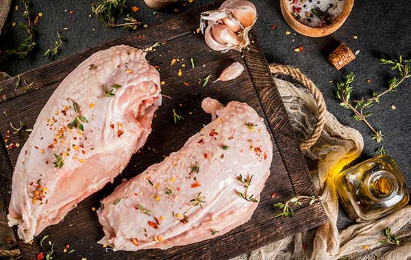 Chicken Breast, Deboned Skin-On 500g