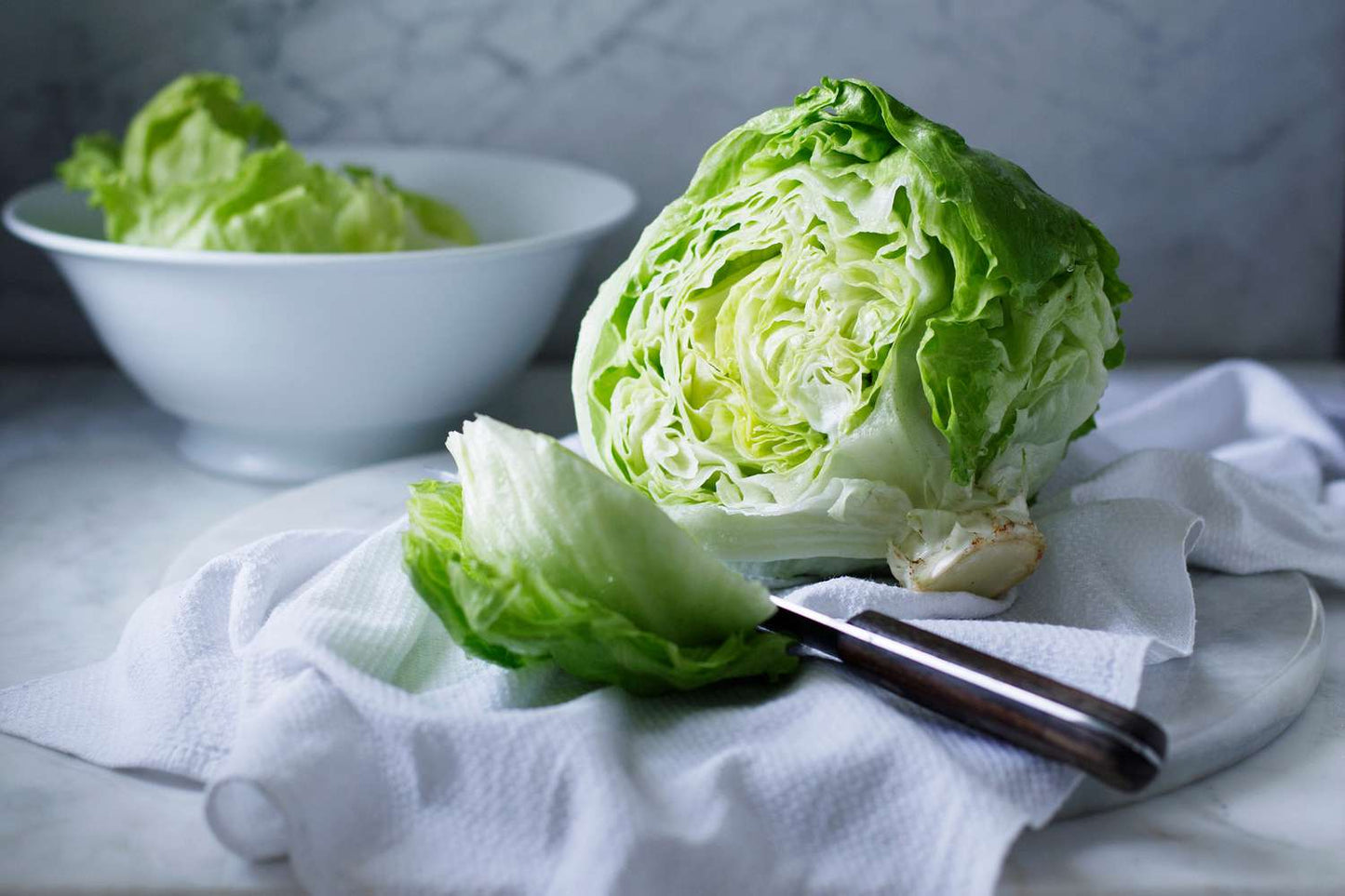 Organic Iceberg Lettuce Head