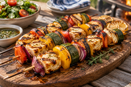 Halloumi & Veg Skewers for the Braai