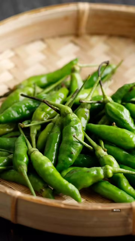 Organic Green Chillies 100g