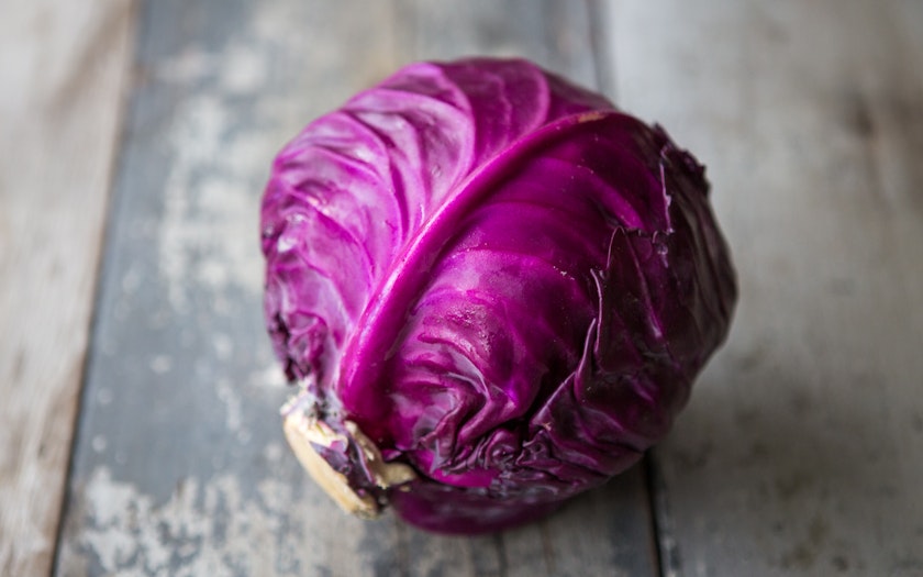 Organic Cabbage Head Red