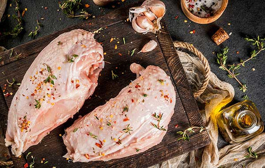 Chicken Breast, Deboned Skin-On 500g